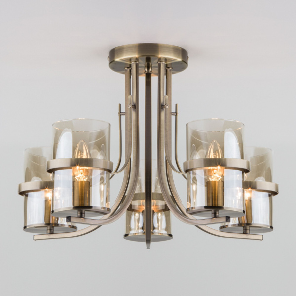 Потолочная люстра 5*E14 60Вт античная бронза IP20 Coppa (60085/5 античная бронза) Eurosvet