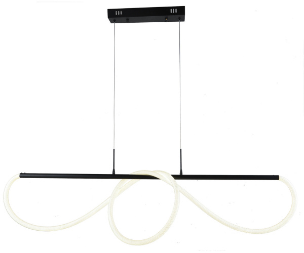 Светильник подвесной диммируемый Далия черный 135х20 h150 Led 72W (4000К) с пультом ДУ Kink Light