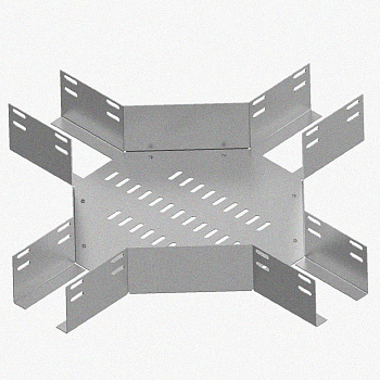 Лоток крестообразный перфорированный КМ 250х80 УТ1,5, оцинкованный лист S1,5