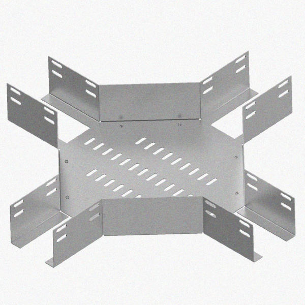 Лоток крестообразный перфорированный КМ 250х80 УТ1,5, оцинкованный лист S1,5