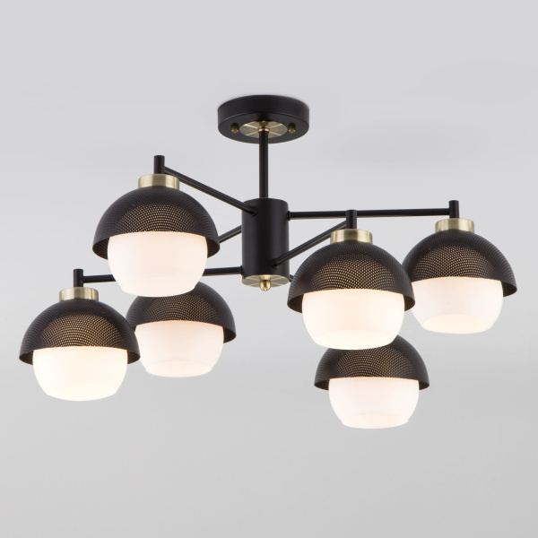 Потолочная люстра в стиле лофт 6*E27 60Вт черный IP20 Nocciola (70106/6 черный) Eurosvet