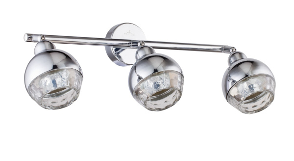 Светильник спот 3*GU10 50Вт Хром IP20 Facets SP006-CW-03-N Maytoni