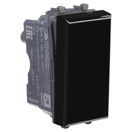 Переключатель модульный, "Avanti", "Черный квадрат", 1 модуль DKC