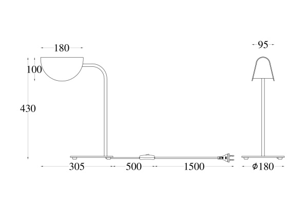 Настольная лампа 1*G9 28Вт Черный IP20 Mollis MOD126TL-01B Technical