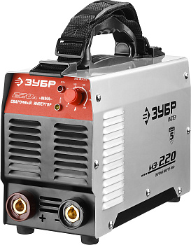 Инвертор сварочный, ЗАС-М3-220, М3, 220А, MMA, IGBT, ПВ-25%, Горячий старт, 220В (мин 160В) ЗУБР