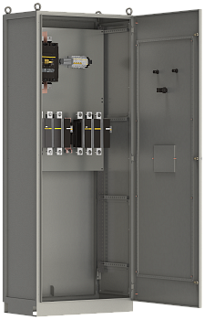 Шкаф управления ШУ8253-52А2 УХЛ4 выключатели автоматические 1Р 1х6А 3Р 1х6А контакторы 2х400А IEK