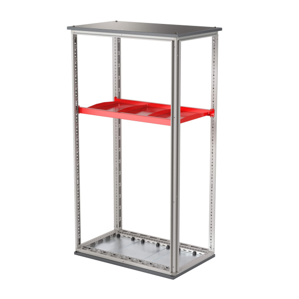 Полка усиленная выдвижная, 3 сегмента, Г = 1000 мм, для шкафов DAE/CQE шириной 600 мм DKC