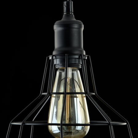 Подвесной светильник 1*E27 60Вт Черный IP20 Denver T448-PL-01-B Maytoni