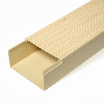 Кабель-канал сосна 2-й замок в п/э 80х40 мм (12 м/уп) Промрукав