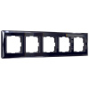 Diamant Рамка на 5 постов (черный) Werkel