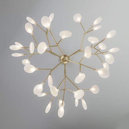 Умный подвесной светильник 36*G4 3Вт перламутровое золото IP20 Foglia (342 золото / белый) Bogate's