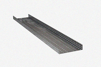 Лоток глухой ЛМГ 400х100х3000 УХЛ1, оцинкованный лист, S1,5