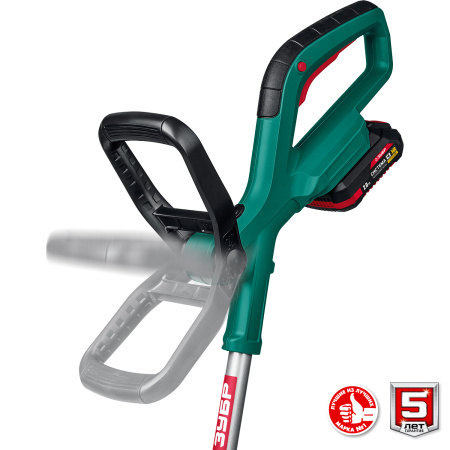 18В аккумуляторный триммер, 1 АКБ (2Ач) ТА-185-21 ЗУБР