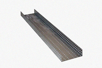Лоток перфорированный ЛМ 400х80х3000 УТ1,5, оцинкованный лист S1,5