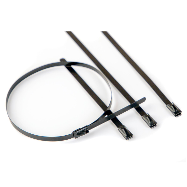 Хомут 12x520. Сталь ANSI 304. С EP покрытием DKC