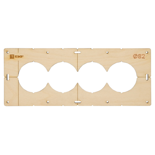 Шаблон для подрозетников c 4 отв, диам, 82 мм Expert EKF