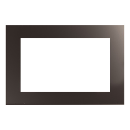 Рамка 2-местная (без перемычки), стекло, STEKKER, GFR00-7012-04, серия Катрин, шоколад
