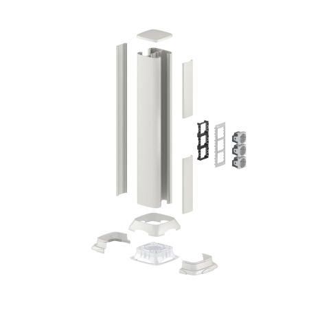 Алюминиевая колонна 0,71 м, цвет светло-серебристый металлик DKC