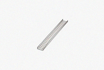 Лоток замковый перфорированный ЛМЗ 100х50х3000 УТ1,5, оцинкованный лист, S0,7.