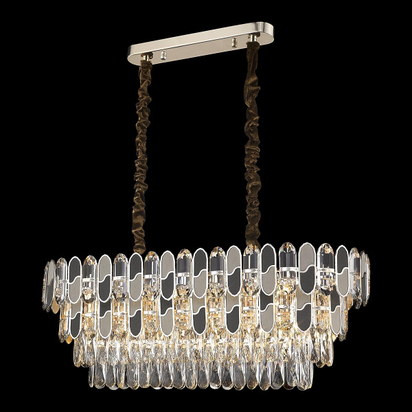 Люстра подвесная Золотой/Прозрачный E14 14*40Вт WE132.14.303 WERTMARK