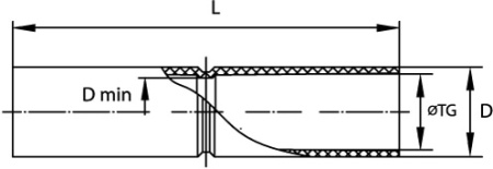 Муфта труба-труба с ограничителем, IP40, д.25мм R DKC