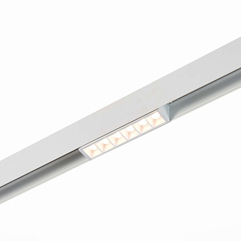 Магнитный трековый светильник белый LED 1*6Вт 3000К 532Lm Ra>80 36° IP20 L115xW22xH44 48В ST361.536.06 ST LUCE