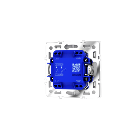 Выключатель встраиваемый Voltum S70 двухклавишный 10А, (белый глянцевый)