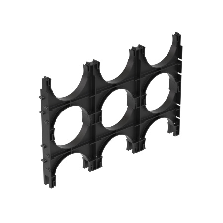 Держатель расстояния (кластер) для двустенных труб с фиксацией, д.110мм, тройной DKC