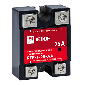 Реле твердотельное однофазное RTP-25-AA PROxima EKF