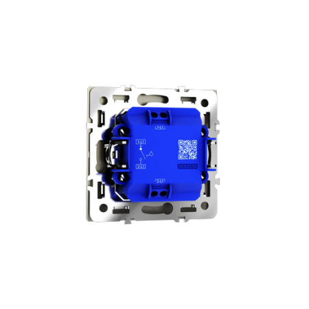 Выключатель с самовозвратом встраиваемый Voltum S70 одноклавишный 10А, (шелк)