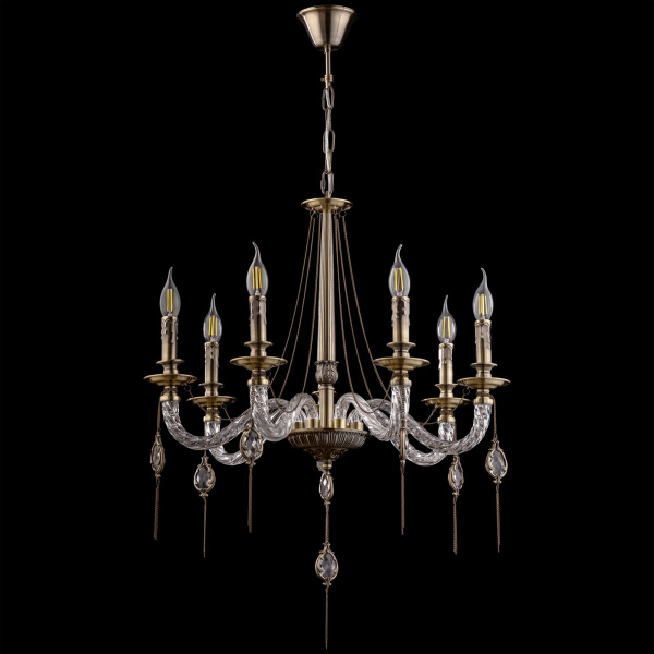 Люстра 7*E14 40Вт Бронза Антик IP20 Charis FR2007PL-07BZ Freya