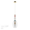 Подвес E14 1*40W BIZET золото/разноцветн./керамика/стекло B ODEON LIGHT