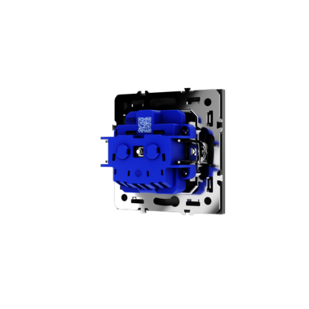 Розетка встраиваемая Voltum S70 с заземлением и защитными шторками, 16А, (титан)