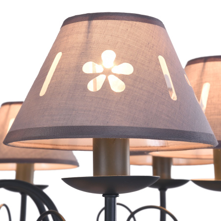 Люстра 8*E14 60Вт Серый IP20 Emily FR2537PL-08GR Freya