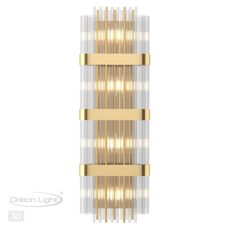 Настенный св-к E14 4*40W высота 810см EMPIRE золото/стекло ODEON LIGHT