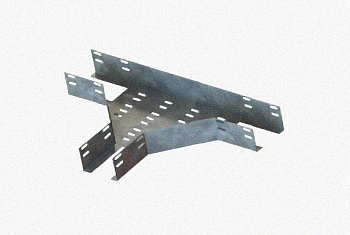 Лоток тройниковый перфорированный ОТ 75х50 УХЛ1, оцинкованный лист S1,0