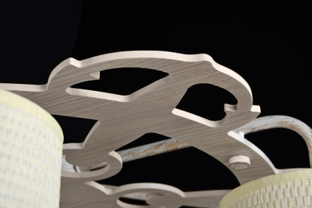 Потолочный светильник 6*E14 40Вт Белый с Золотом IP20 Timone FR5100-CL-06-WG Freya