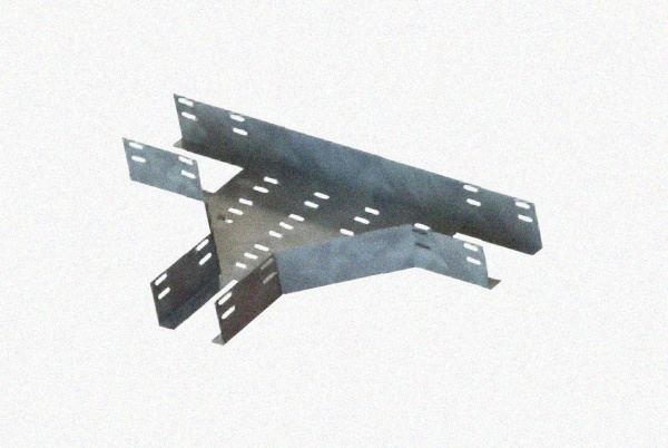 Лоток тройниковый перфорированный ОТ 75х50 УХЛ1, оцинкованный лист S1,0