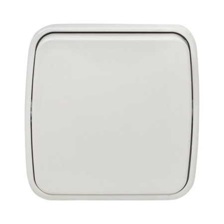 Минск Выключатель 1-клавишный ОП 10А белый Basic EKF