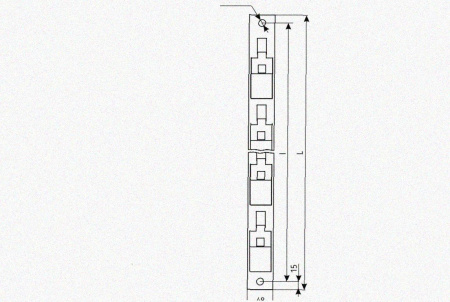 Стойка кронштейна рожкового криволинейного К1351.001-12 У3, лак, 14 рожков, L1815, S3,0