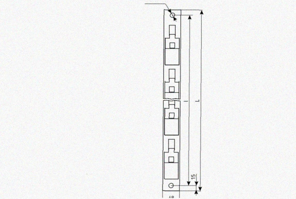 Стойка кронштейна рожкового криволинейного К1351.001-12 У3, лак, 14 рожков, L1815, S3,0