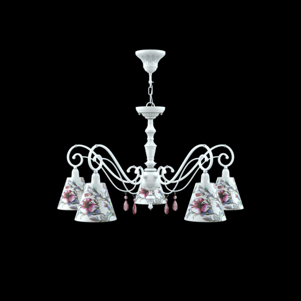 Люстра 5*E14 40Вт Матовый Белый IP20 Classic 19 E3-05-WM-LMP-O-13-CRL-E3-05-PK-DN Maytoni