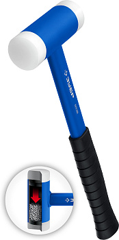 БМП 680 г 40 мм безинерционный молоток с полиамидными бойками ЗУБР