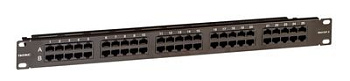 Патч-панель телефонная 19",1U,CAT3, 50 портов RJ45 DKC