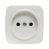 Минск Розетка 1-местная ОП 10А без заземления белая Basic EKF
