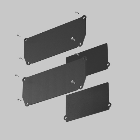 Заглушка декоративная черная 2шт. + фиксирующая черная 2шт. для профиля ALM-9940-SC Черный (ALM012EC-SC-B) Technical Maytoni