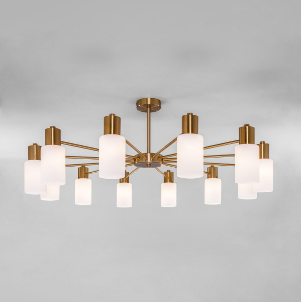 Потолочная люстра в стиле лофт 12*E14 60Вт латунь IP20 Vegga (70160/12 латунь) Eurosvet