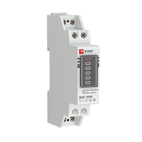 Счетчик электрической энергии модульный SKAT 101М/1 - 5(40) SDM (без поверки) EKF