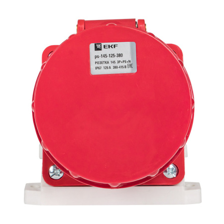 Розетка стационарная наружная 145 3Р+РЕ+N 125А 380В IP67 PROxima EKF