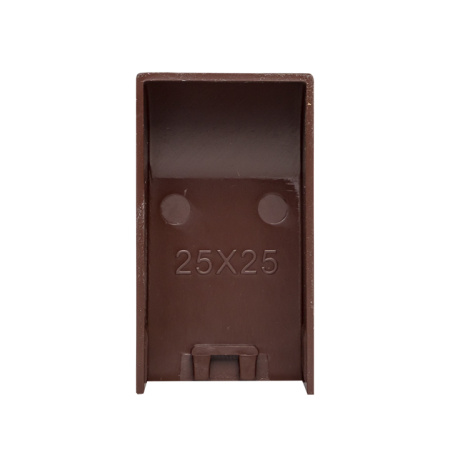 Заглушка (25х25) (4 шт) темное дерево EKF-Plast